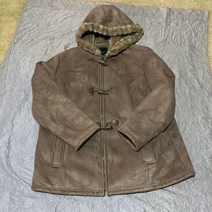 Gorgeous Braetan Brown Faux Suede Coat